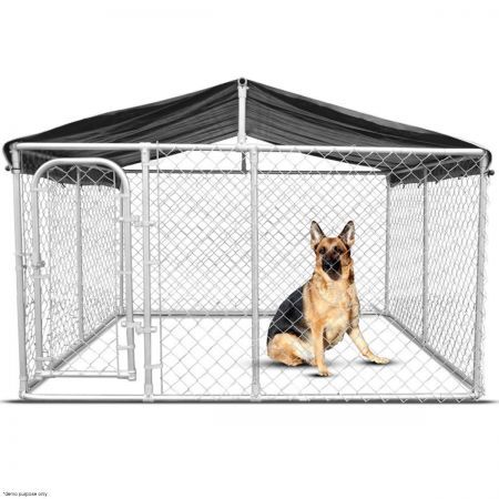 trampoline dog pen