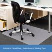 2X Carpet Floor PVC Protector Plastic Chair Mat-120cm x 90cm