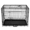Foldable Dog Pet Crate with Triple Access Doors - 30Inch
