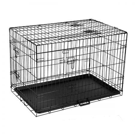 Foldable Dog Pet Crate with Triple Access Doors - 36Inch