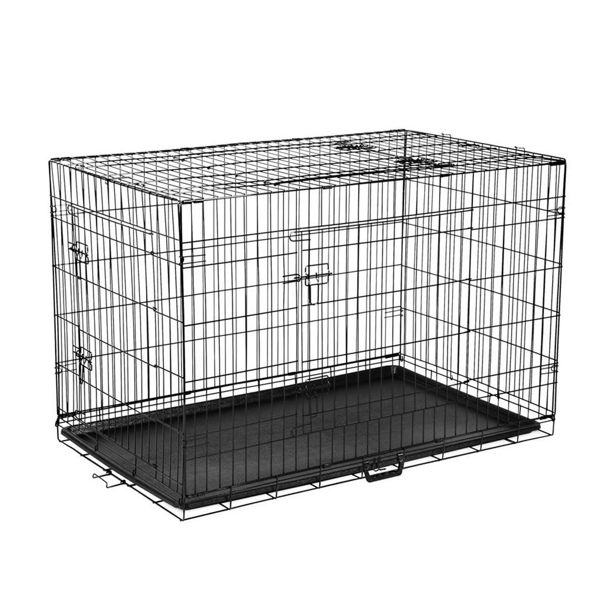 i.Pet 42" Dog Cage Crate Large Kennel 3 Doors