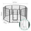 i.Pet 40" 8 Panel Dog Playpen Pet Exercise Cage Enclosure Fence Play Pen