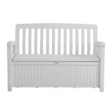 Keter Patio Storage Bench - White | Crazy Sales