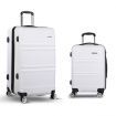 Wanderlite 2 Pieces Hard-shell Luggage Set 20" and 28" - White