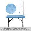 Dog Cat Grooming Table Foldable Pet Salon Beauty Desk Iron Frame 97cm in Length Blue