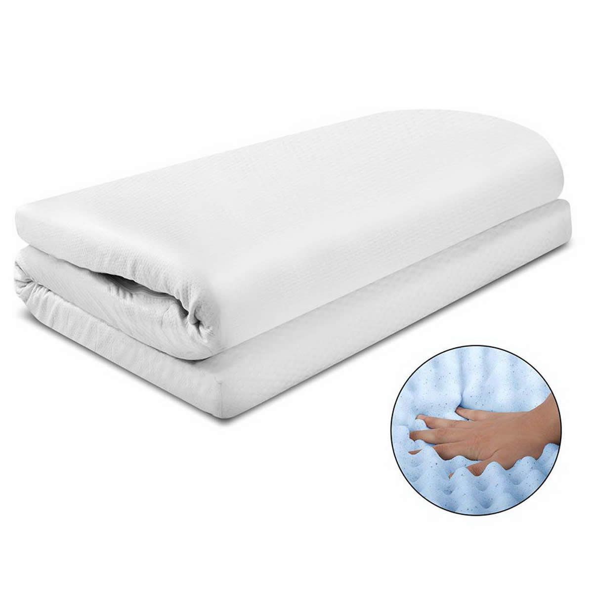 Gel Infused Egg Crate Mattress Topper Single Crazy Sales