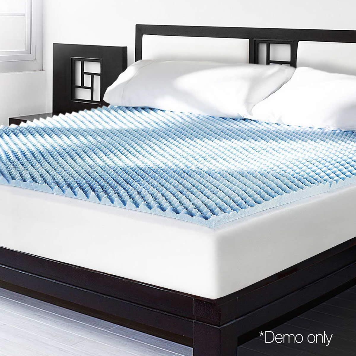 Gel Infused Egg Crate Mattress Topper - Queen | Crazy Sales