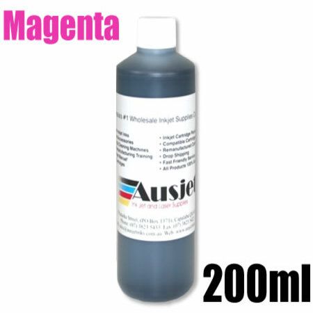 Magenta Printer Ink Refill 200ml HP Compatible C5010DA / C6578AA / C6578DA / C6625AA / C6657AA / C8728A / HP-14 / HP-17 / HP-28 / HP-57 / HP-78 for 5110 / Business InkJet CP1160 / Colour Copier 190 / 290 / DeskJet 1180c / 1220c / 1280 / 3320 / 3325 series