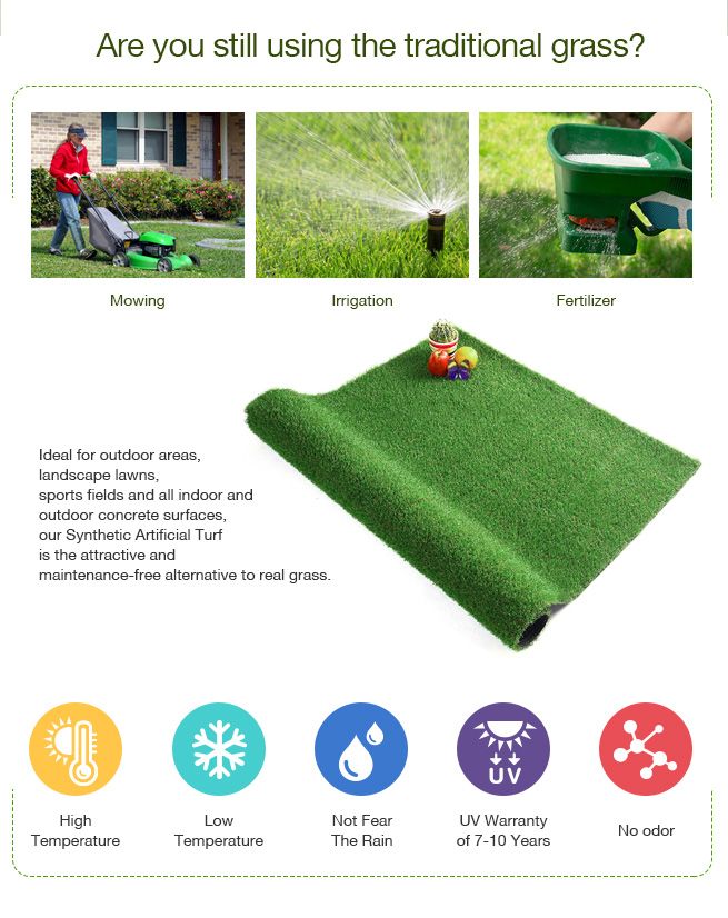 Edengrass 2Mx10M Artificial Grass 10mm Synthetic Turf Fake Lawn