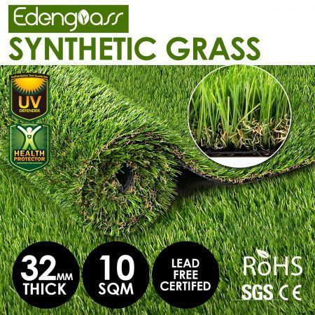 Edengrass 10SQM 32mm Artificial Grass Synthetic Turf Fake Lawn