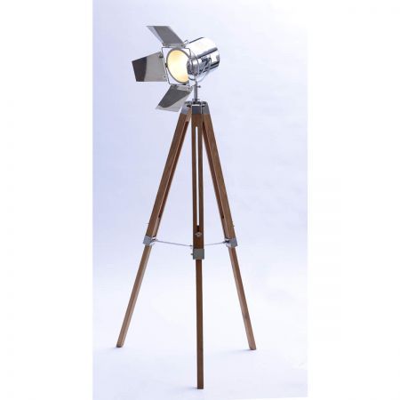 Tripod Floor Lamp With Chromed Head And Sheets Crazy Sales