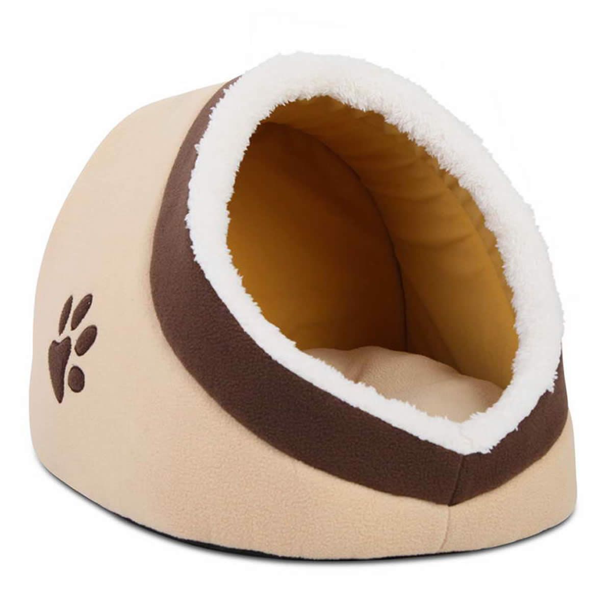 Igloo Pet Bed with Cottoncushioned Mat and Antiskid Base