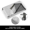 Pet Playpen Dog Cat Enclosure Ferret Fence Rabbit Exercise Cage Fabric Cover 100x80CM/Panel 8 Panels L