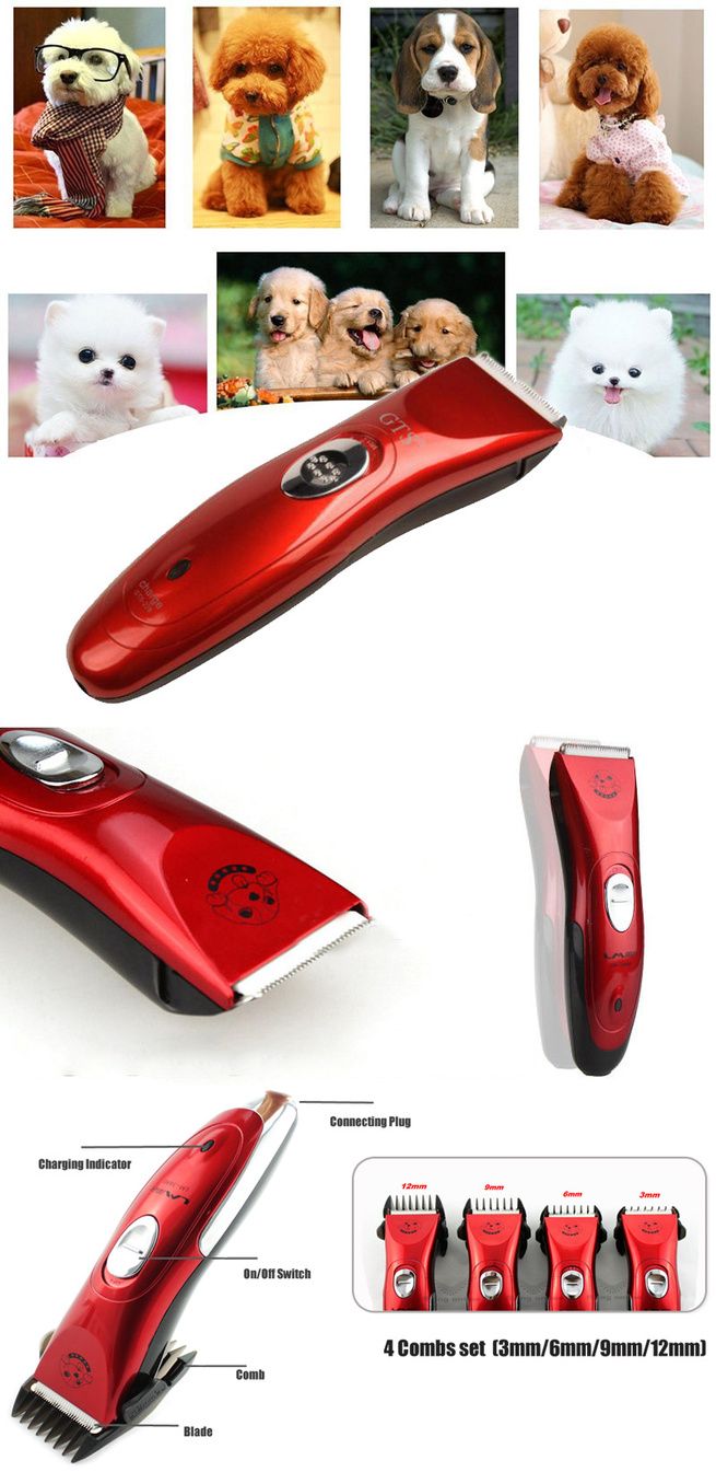 Electric Dog Clipper Comb Set Animal Hair Blade Cat Pet Grooming Horse