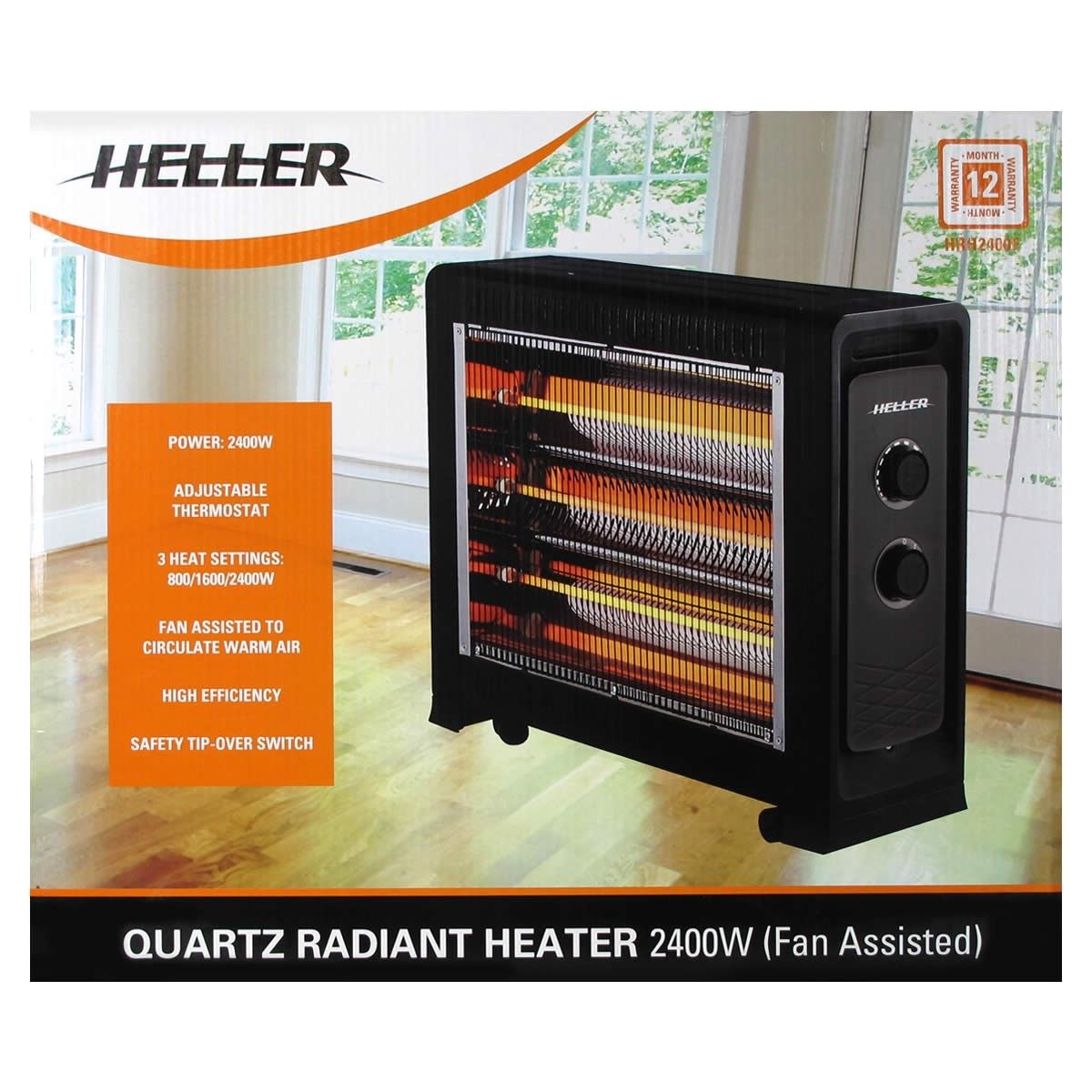 Heller 2400W Quartz Radiant Heater Crazy Sales