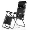 Reclining Chair Zero Gravity Sun Bed Beach Chair - Black