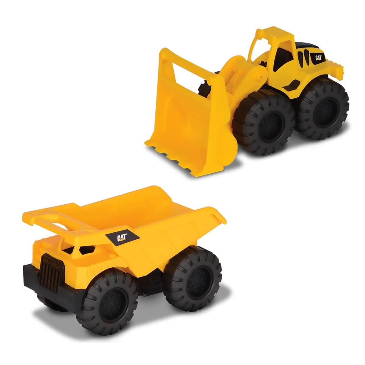 Toy State CAT Dump & Front Loader Truck Construction Crew Set Crazy Sales