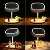 Creative Rechargeable LED Makeup Mirror Night Lamp