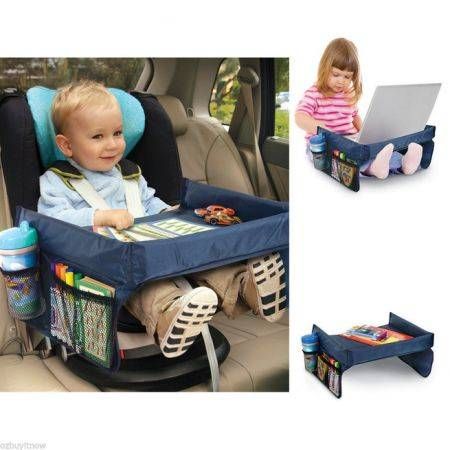 Baby Safety Travel Tray Drawing Board Table Kids Car Seat Snack