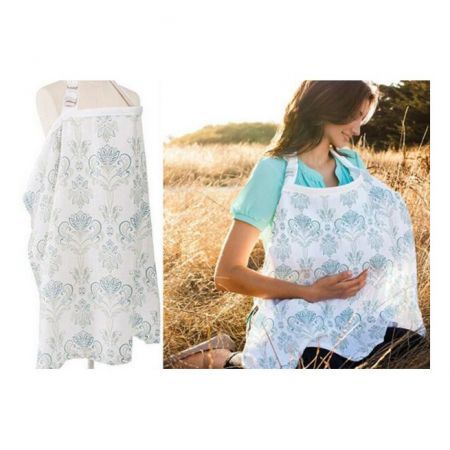 Breathable Cotton 3 in 1 Baby Breastfeeding Nursing Cover Generous Blanket