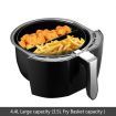 NEW 4.4L Turbo Air Fryer 80% Oil less with Recipes Cooker - Black