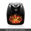 NEW 4.4L Turbo Air Fryer 80% Oil less with Recipes Cooker - Black