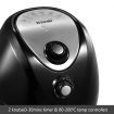 NEW 4.4L Turbo Air Fryer 80% Oil less with Recipes Cooker - Black