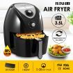 NEW 4.4L Turbo Air Fryer 80% Oil less with Recipes Cooker - Black