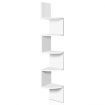 Artiss Wall Shelf Corner Floating 5-Tier White