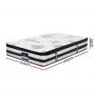 Giselle Bedding 34cm Mattress Euro Top Pocket Spring King Single