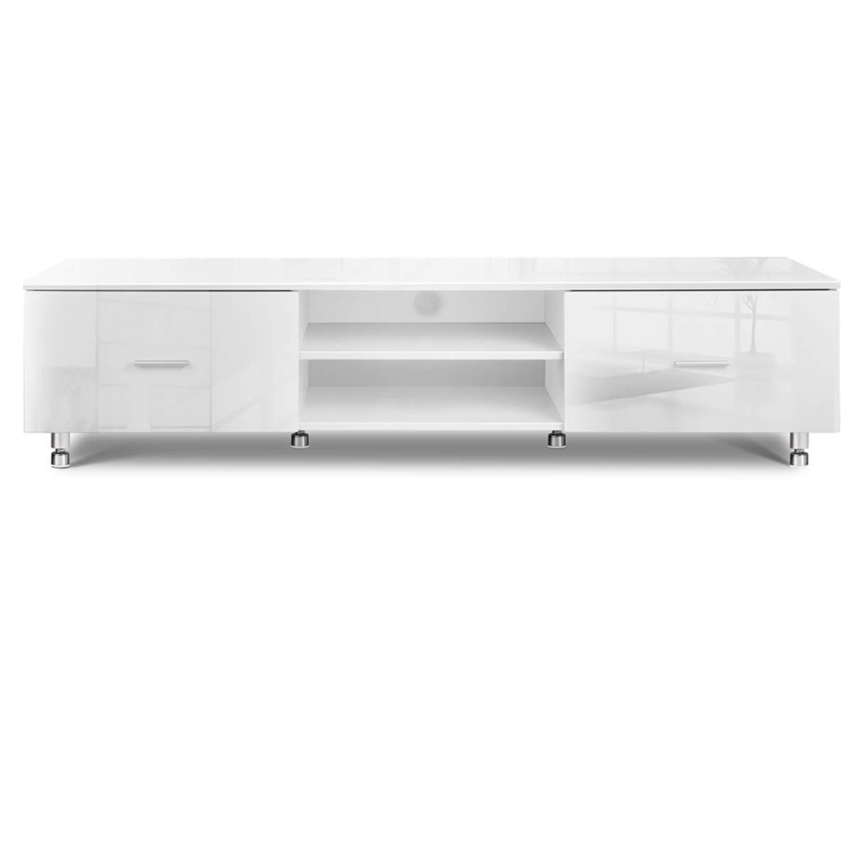 High Gloss TV Unit 160 cm White Crazy Sales