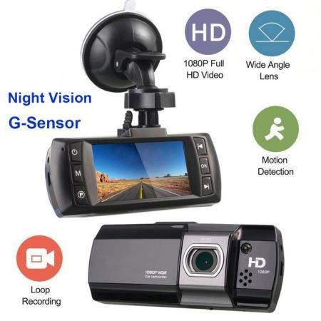 2.7" 1080P LCD Dash Cam DVR Car Video Camera Recorder Night Vision G-Sensor Crash