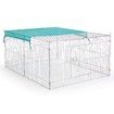 Cat Dog Enclosure Pet Playpen Puppy Pen Rabbit Fencing Chicken Cage Outdoor Indoor Foldable Portable Fabric Cover Metal 1.8M