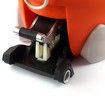 DR FUSSY 12L Walkable Spin Swivel Mop Bucket System with 4 Bonus Heads & Wheeled Bucket - Orange