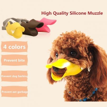 Anti Bite Duck Mouth Silicone Material Muzzle Masks For Dogs