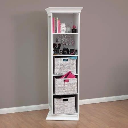 Display It Rotating Bookcase With Mirror Crazy Sales