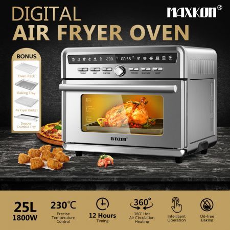 Air Fryer, 5.2QT Air Fryer Oven Oilless Cooker, 5-in-1 Hot Air Fryers with  Digital LED Touch Screen, 5 Preset Cookings, Dishwasher-Safe Basket