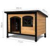 i.Pet Dog Kennel Large Wooden Outdoor Indoor House Pet Puppy Crate Cabin Waterproof