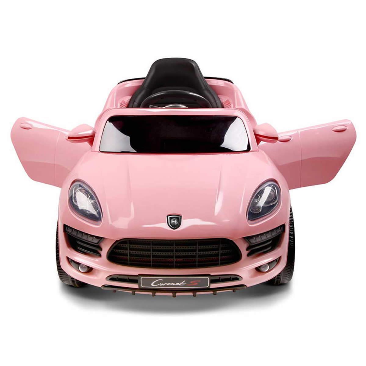 Stylish Lacquer Finish Kids Ride on Car - Pink | Crazy Sales