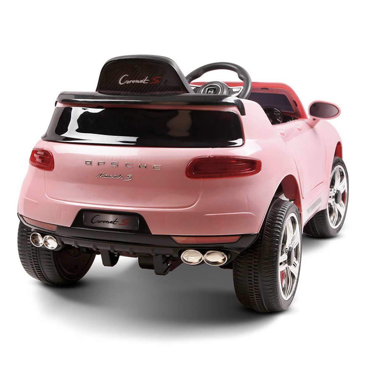 Stylish Lacquer Finish Kids Ride on Car - Pink | Crazy Sales