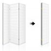 Artiss Room Divider Screen Wood Timber Dividers Fold Stand Wide White 4 Panel