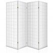 Artiss Room Divider Screen Wood Timber Dividers Fold Stand Wide White 4 Panel