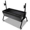 Chrome-coated Steel BBQ Grill Spit Roaster with 230V Rotisserie