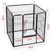 i.Pet 32" 8 Panel Dog Playpen Pet Exercise Cage Enclosure Fence Play Pen