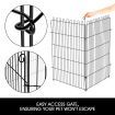 Dog Playpen Fence Pet Enclosure Cat Doggy Puppy Exercise Cage Green Fabric Cover 63x107CM/ Panel 42" 8 Panels