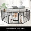 8-Panel Pet Playpen Dog Cat Enclosure with Fabric Cover 120x80CM/ Panel - XXL