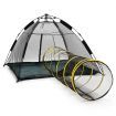 Outdoor Pop-up Pup Tent Portable for Pets Dogs Cats with Tunnel One Step Assembly