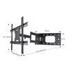 32"-65" TV Brackets Full Motion TV Wall Mount Secure Steel 180 Degrees Swivel TV Wall Mount Bracket