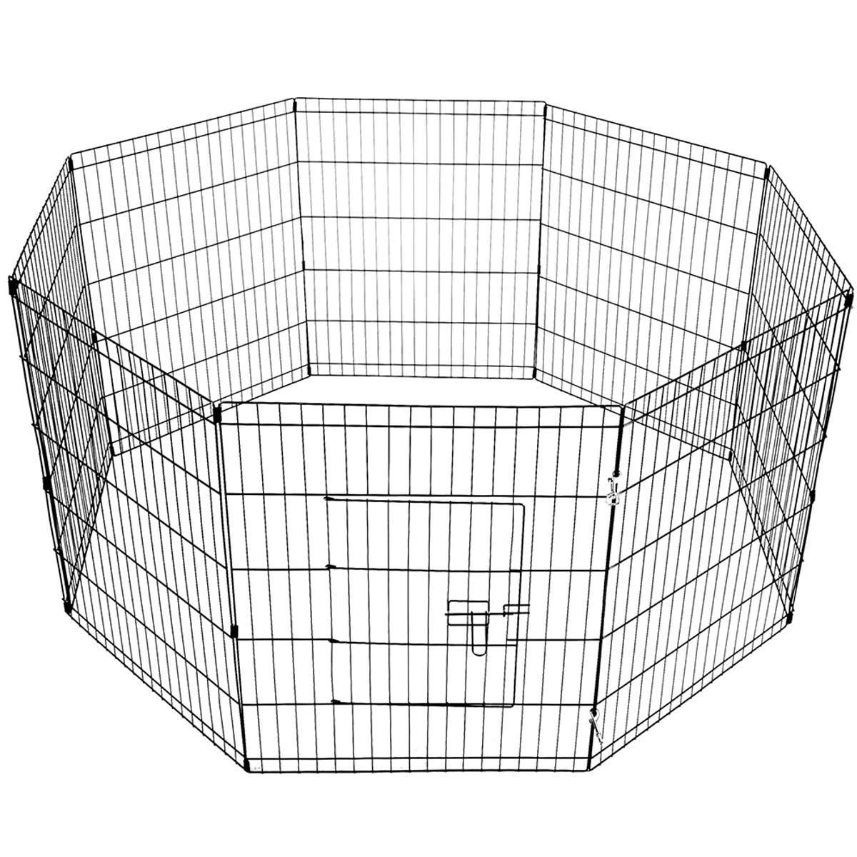 i.Pet 30" 8 Panel Dog Playpen Pet Fence Exercise Cage Enclosure Play Pen