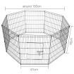 i.Pet 30" 8 Panel Dog Playpen Pet Fence Exercise Cage Enclosure Play Pen